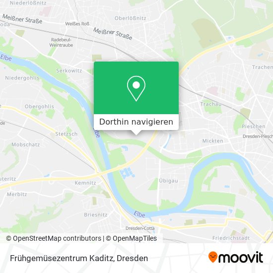 Frühgemüsezentrum Kaditz Karte