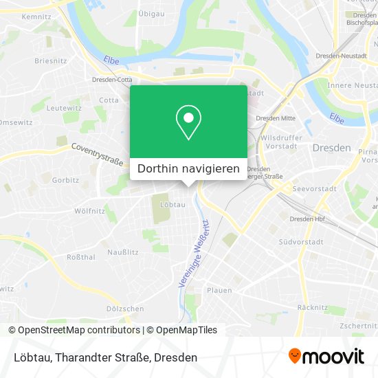 Löbtau, Tharandter Straße Karte