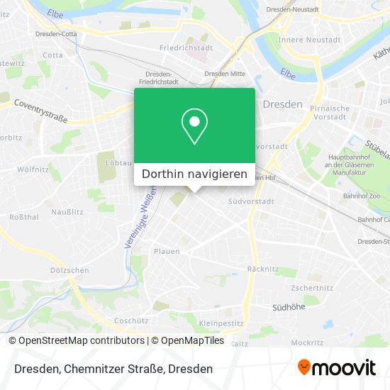 Dresden, Chemnitzer Straße Karte