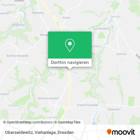 Oberseidewitz, Viehanlage Karte