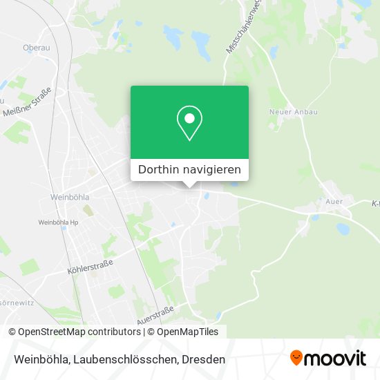 Weinböhla, Laubenschlösschen Karte