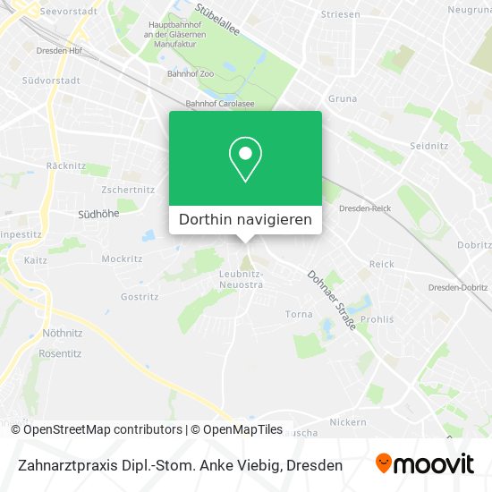 Zahnarztpraxis Dipl.-Stom. Anke Viebig Karte