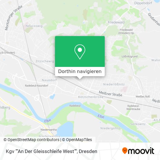 Kgv ""An Der Gleisschleife West"" Karte