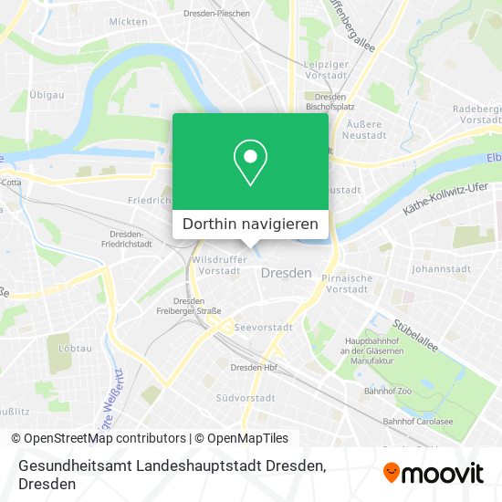 Gesundheitsamt Landeshauptstadt Dresden Karte
