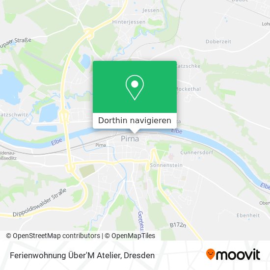 Ferienwohnung Über'M Atelier Karte