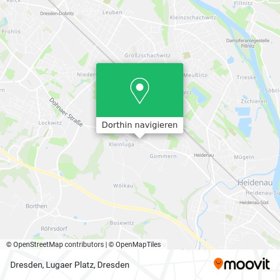 Dresden, Lugaer Platz Karte