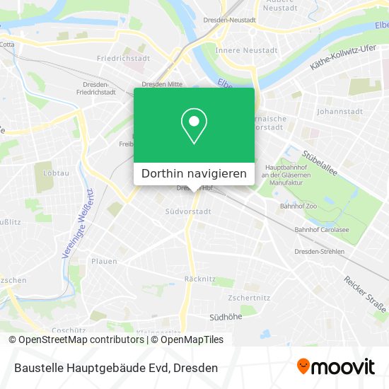 Baustelle Hauptgebäude Evd Karte