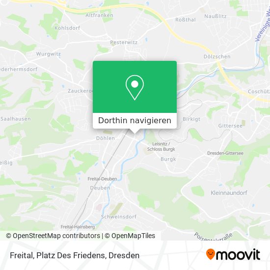 Freital, Platz Des Friedens Karte
