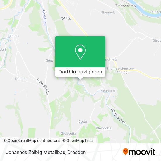 Johannes Zeibig Metallbau Karte
