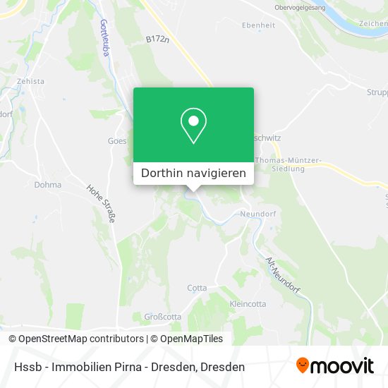 Hssb - Immobilien Pirna - Dresden Karte