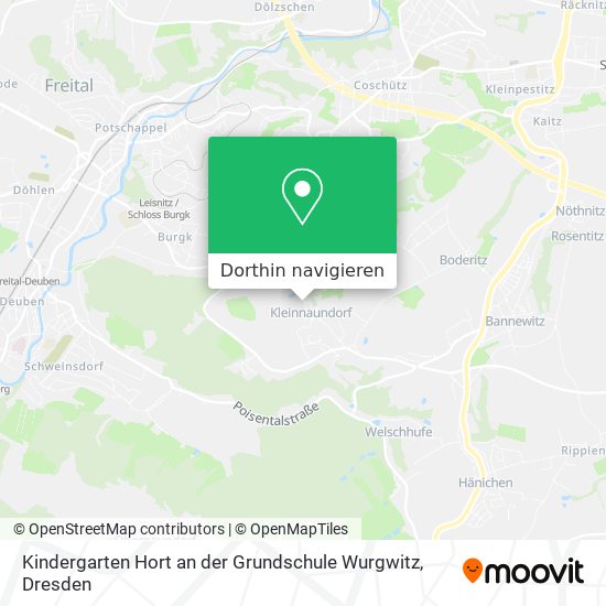 Kindergarten Hort an der Grundschule Wurgwitz Karte