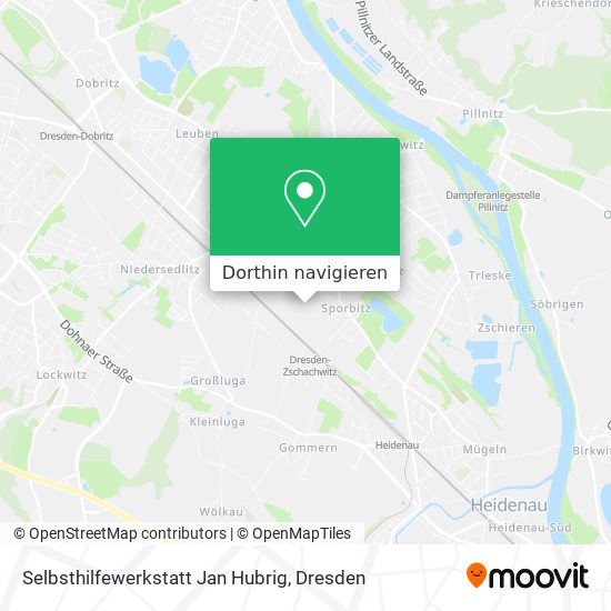 Selbsthilfewerkstatt Jan Hubrig Karte