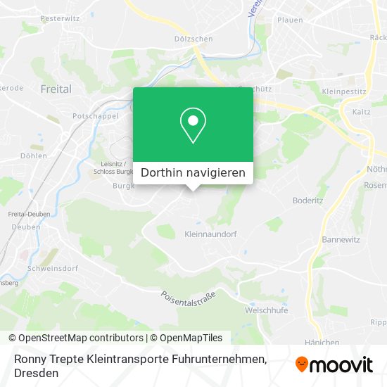 Ronny Trepte Kleintransporte Fuhrunternehmen Karte