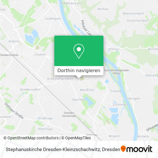 Stephanuskirche Dresden-Kleinzschachwitz Karte