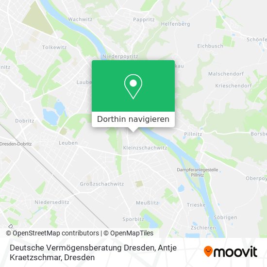 Deutsche Vermögensberatung Dresden, Antje Kraetzschmar Karte
