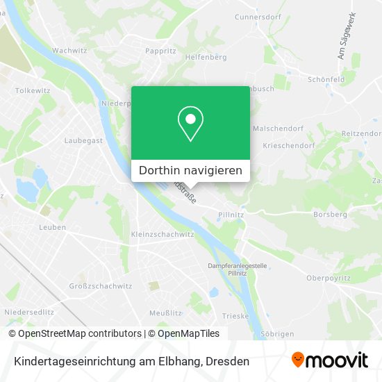 Kindertageseinrichtung am Elbhang Karte