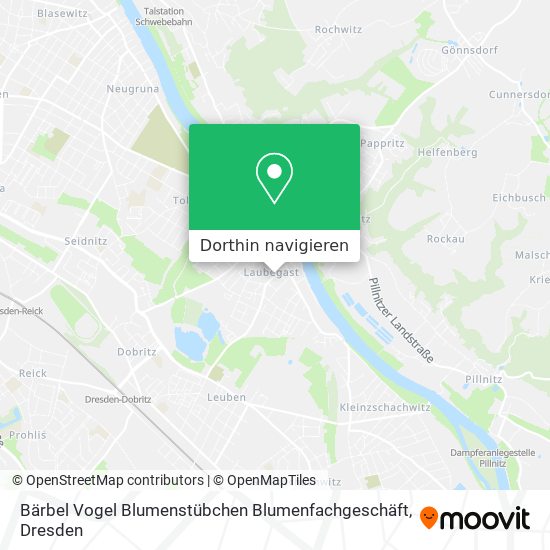 Bärbel Vogel Blumenstübchen Blumenfachgeschäft Karte