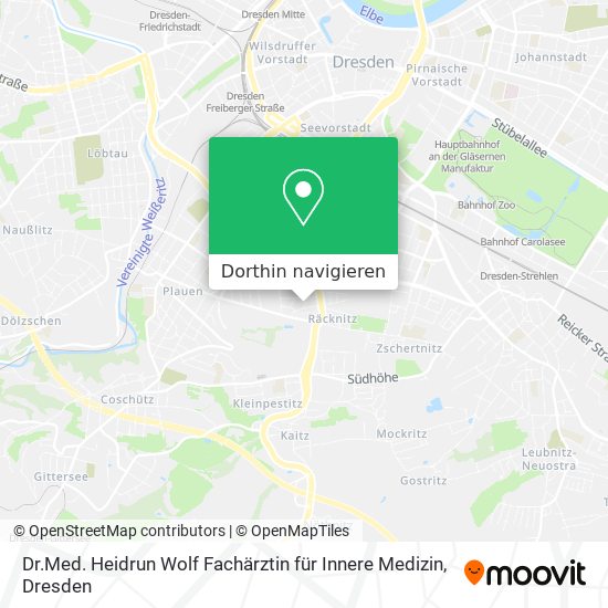 Dr.Med. Heidrun Wolf Fachärztin für Innere Medizin Karte