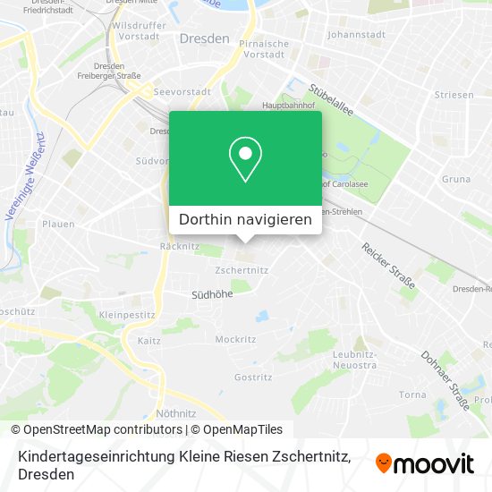 Kindertageseinrichtung Kleine Riesen Zschertnitz Karte