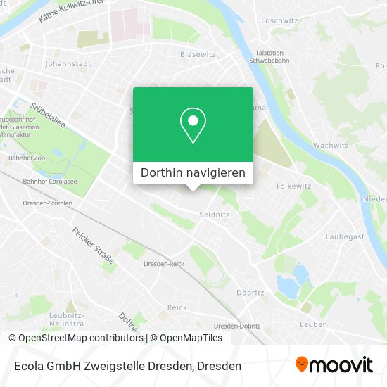 Ecola GmbH Zweigstelle Dresden Karte