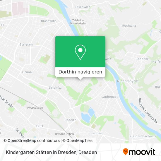Kindergarten Stätten in Dresden Karte