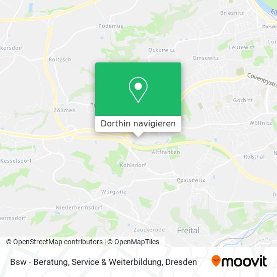 Bsw - Beratung, Service & Weiterbildung Karte