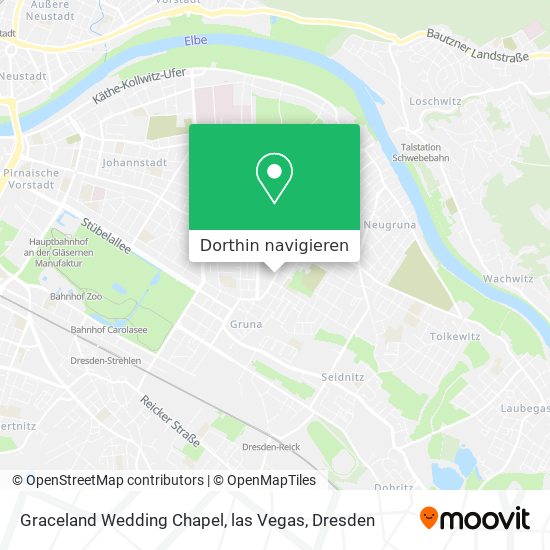 Graceland Wedding Chapel, las Vegas Karte