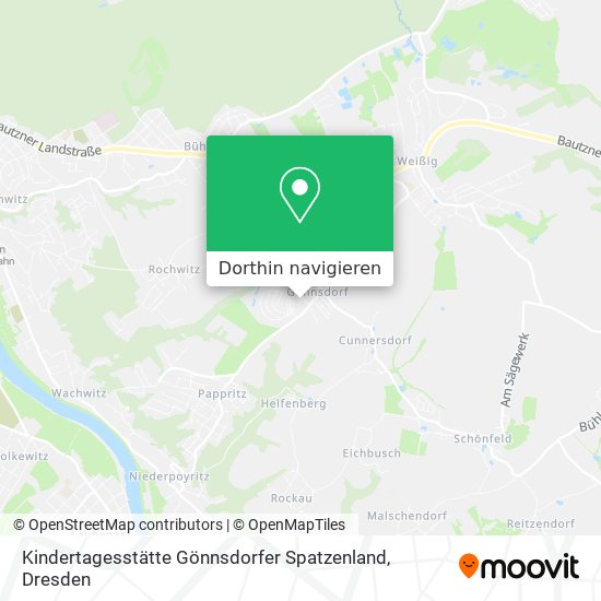 Kindertagesstätte Gönnsdorfer Spatzenland Karte