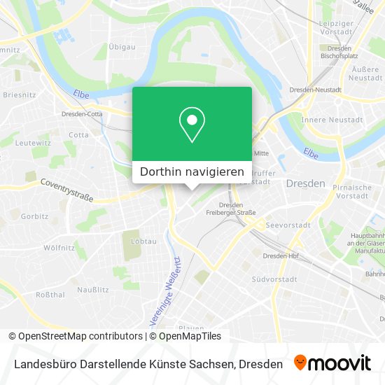 Landesbüro Darstellende Künste Sachsen Karte