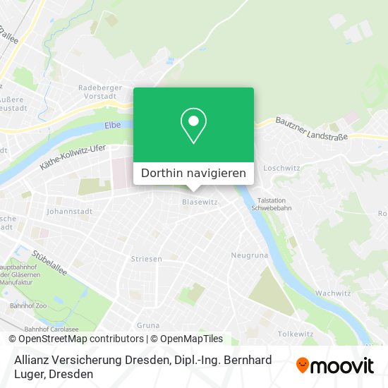 Allianz Versicherung Dresden, Dipl.-Ing. Bernhard Luger Karte