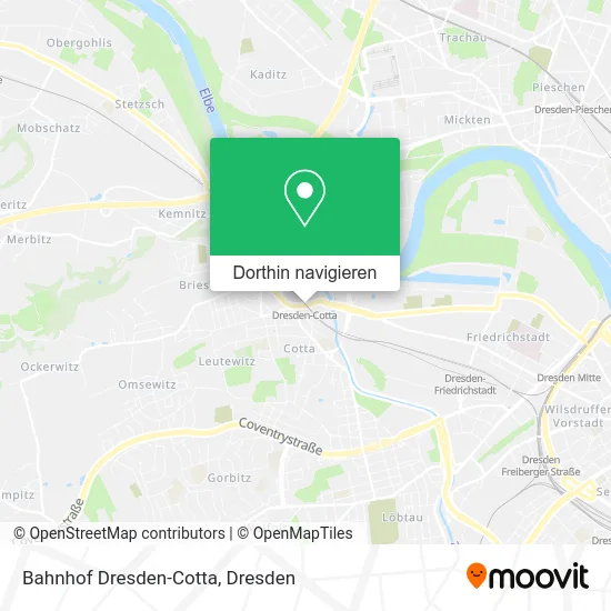 Bahnhof Dresden-Cotta Karte