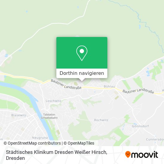 Städtisches Klinikum Dresden Weißer Hirsch Karte