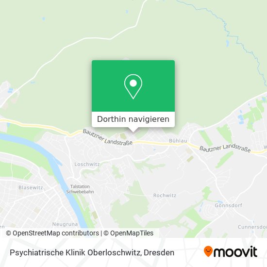 Psychiatrische Klinik Oberloschwitz Karte