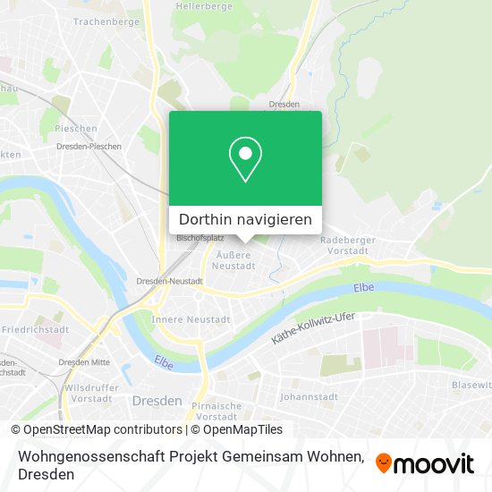 Wohngenossenschaft Projekt Gemeinsam Wohnen Karte