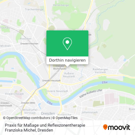 Praxis für Maßage und Reflexzonentherapie Franziska Michel Karte