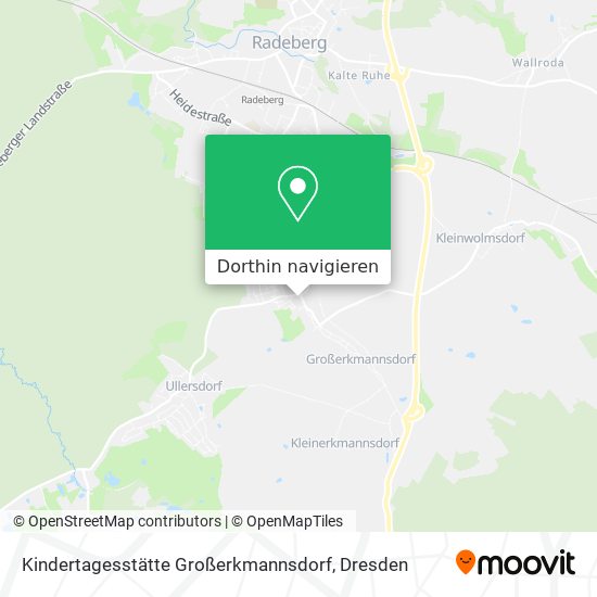 Kindertagesstätte Großerkmannsdorf Karte