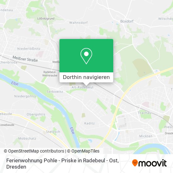 Ferienwohnung Pohle - Priske in Radebeul - Ost Karte