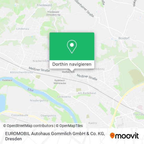 EUROMOBIL Autohaus Gommlich GmbH & Co. KG Karte