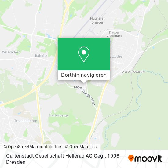Gartenstadt Gesellschaft Hellerau AG Gegr. 1908 Karte