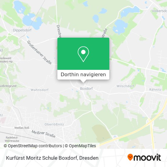 Kurfürst Moritz Schule Boxdorf Karte