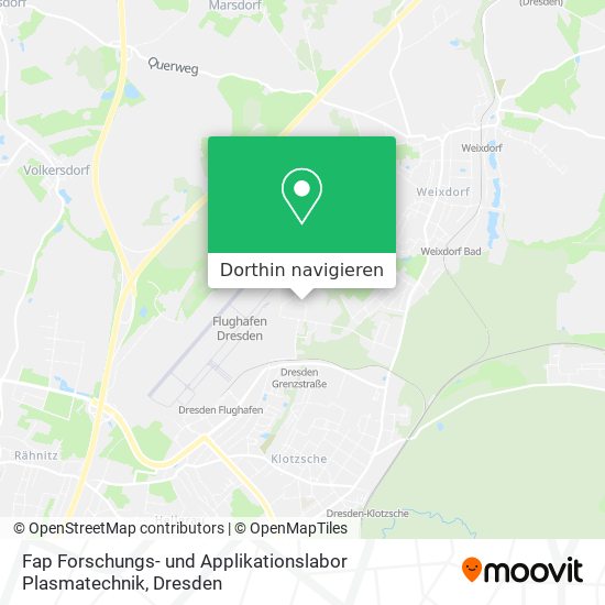 Fap Forschungs- und Applikationslabor Plasmatechnik Karte