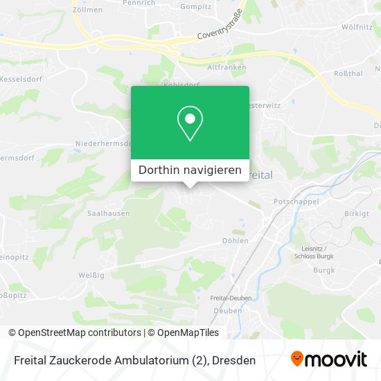 Freital Zauckerode Ambulatorium (2) Karte