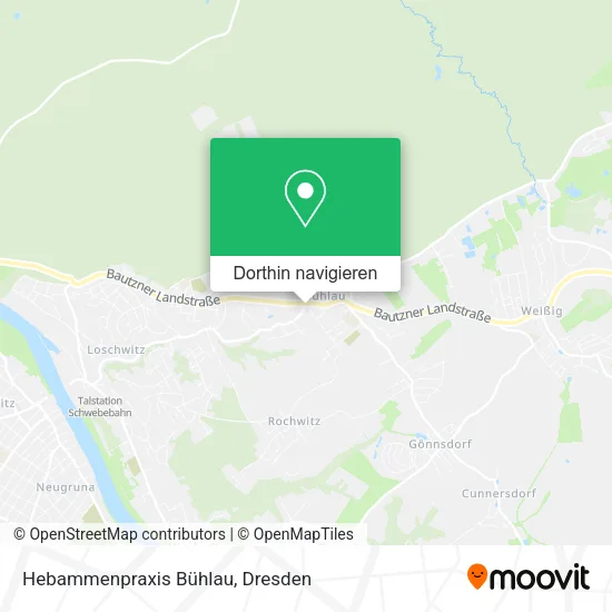 Hebammenpraxis Bühlau Karte