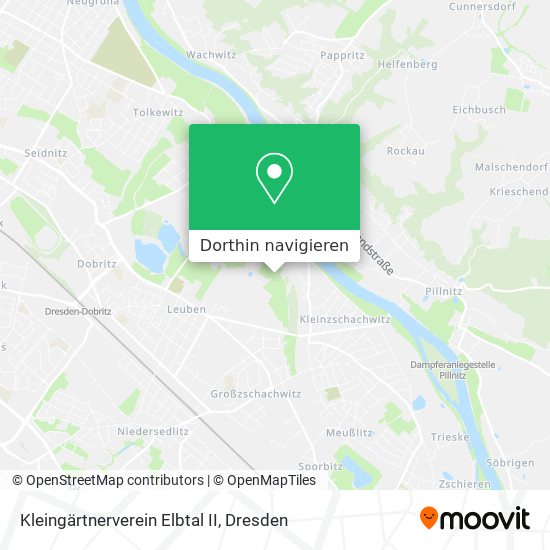 Kleingärtnerverein Elbtal II Karte