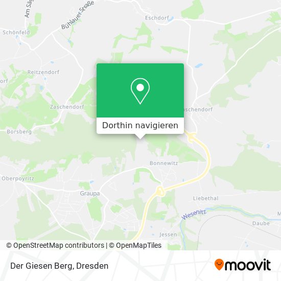 Der Giesen Berg Karte