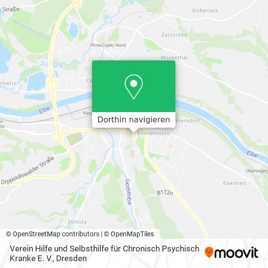 Verein Hilfe und Selbsthilfe für Chronisch Psychisch Kranke E. V. Karte