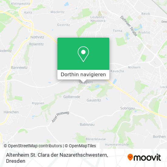 Altenheim St. Clara der Nazarethschwestern Karte
