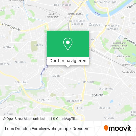 Leos Dresden Familienwohngruppe Karte