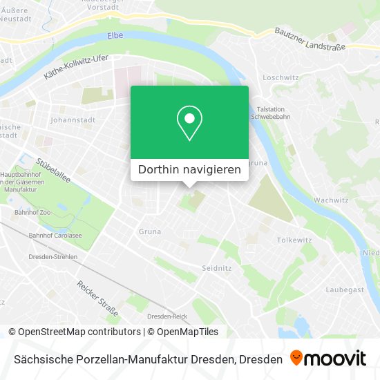 Sächsische Porzellan-Manufaktur Dresden Karte
