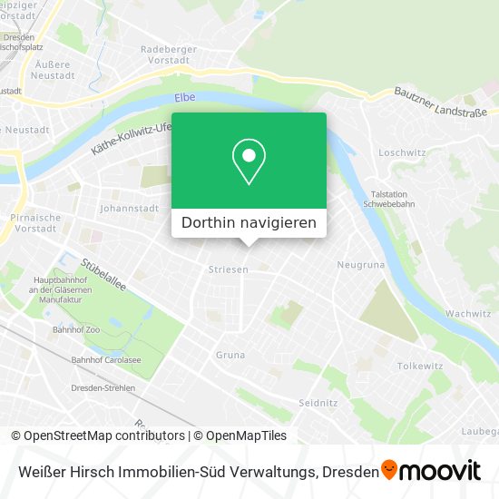 Weißer Hirsch Immobilien-Süd Verwaltungs Karte